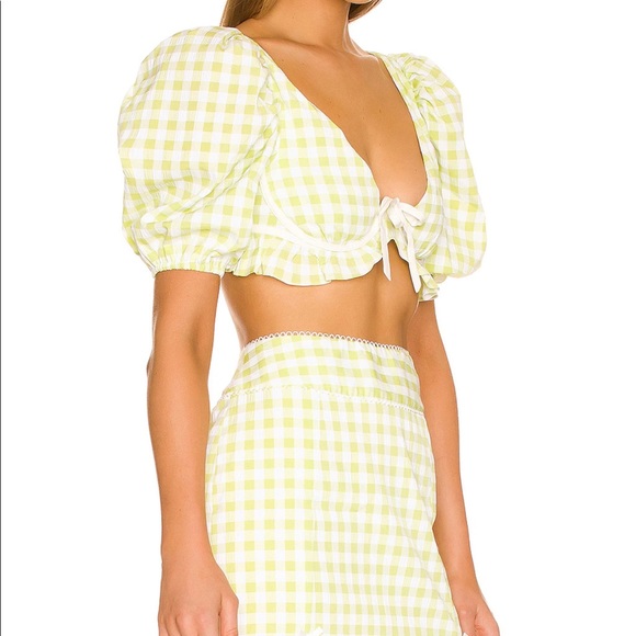 For Love and Lemons Maureen set (lime green in color). NWT! Bought for $275 - Picture 3 of 4